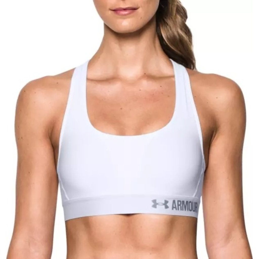 Under Armour Size Xs White Wire Free Medium Impact